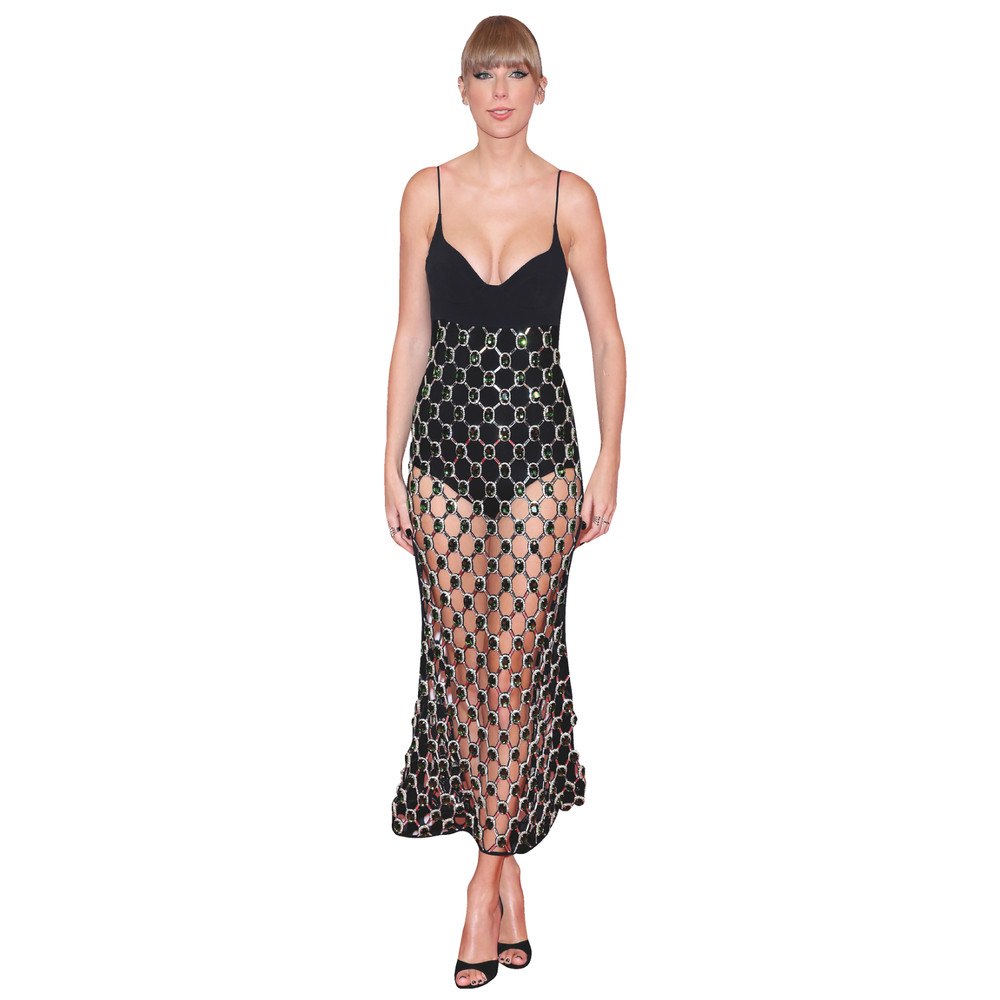 SP12729 Taylor Swift Hot Black Emerald Dress Cardboard Cutout Standee Standup