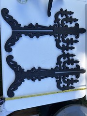 Black Glittery Candelabras(2) Large 3D Cardboard Stand-up Goth Party Decor