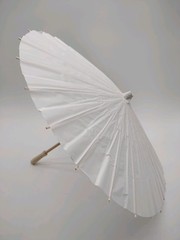 1pc White Oiled Paper Umbrellas Chinese Japanese 23.6 Wide Decoration 1pc