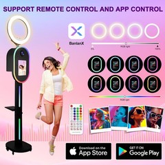 Portable iPad Selfie Photo Booth Selfie Station Instant Photo Printing for Party