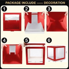 Black and Red Graduation Decorations Class of 2026 – Graduation Balloon Boxes…