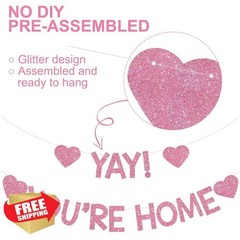 RICHHHA Pink Welcome Home Banner Yay!
