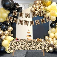 Leopard Party Decorations Cheetah Happy Birthday Banner Cheetah Theme Balloon…