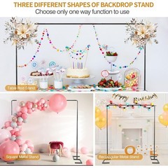 Adjustable Heavy Duty Metal Arch Backdrop Stand Balloon Kit Weddings Parties New
