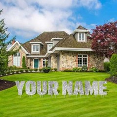 20″ Breuer Custom Lawn Letters, Custom Yard Letters with Stakes VictoryStore