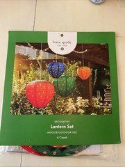 Kate Spade Target Strawberry Polka Dots Party Lantern Set & Balloons NIP!