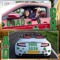 Class of 2026 Graduation Car Decorations 22pcs Magnets for Cars