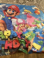 Super Mario Backdrop Birthday Banner 40×59