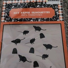 3 Packs Halloween Wall Decoration Paper Silhouettes Bats Spiders Rats