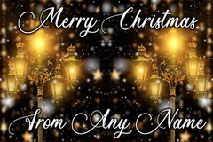 Big Poster Print Laminated Christmas Backdrop Scene Setter Any Bespoke Text