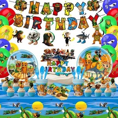 209PCS Italian Birthday Party Decorations Set – Serve 24, Plates, Cups, Napkins,