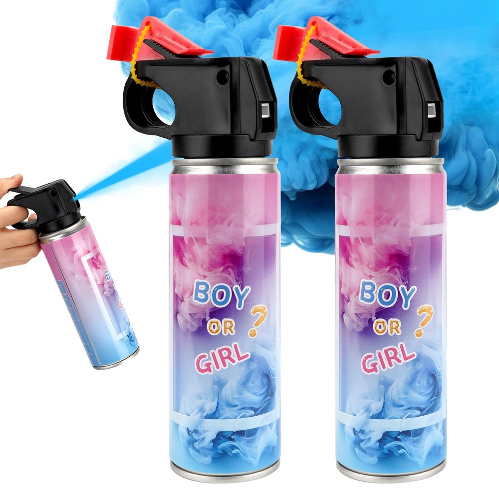 Gender Reveal Fire Extinguisher 2 Packs, Gender Reveal Smoker Bomb BLUE