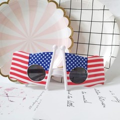 American Flag Glasses 8pcs, Fourth 4th of July Party Accessories, USA Veteran…