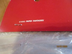 1990 Santa Aeroplane Honeycomb Decoration Paper Fantasies Assembled NIP