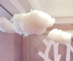 Hanging Artificial Cloud , 3D Cloud Decorative Nursery, Party Decor, Prop