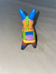 Vintage Miniature Donkey Piñata Multi color Plastic Dollhouse China