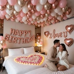 Birthday Room Decorations for Women, Happy Birthday Hotel Room Decorations fo…