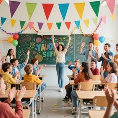Banderines de colores con cinta de 2,5 m para decoración de fiestas cumpleaños