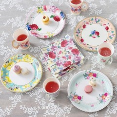 Talking Tables 50pcs Floral Afternoon Tea Party Decorations Mixed Colors