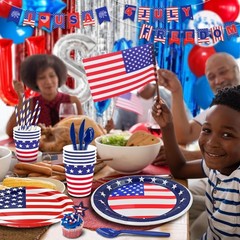 Vibrant Balloon Assortment for Independence Day