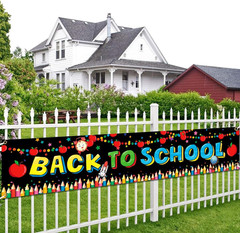 Back to School Decorations Backdrop Banner Backdrop Black Welcome First Day of S