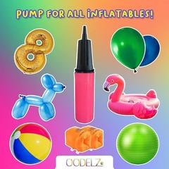 Balloon Pump Hand Held, Inflator Air Pump for Balloons – 2 Way Manual Dual Ac…