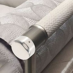 2Pcs Stainless Steel Handrail End Caps Silver Durable Home Use Plugs