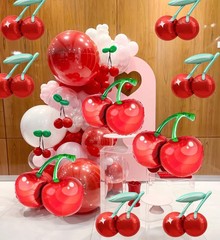 Cherry Balloons Red Cherry Foil Balloons for She’s The Cherry On Top Party