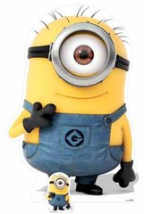 Carl Minion Despicable Me 3 Minions Lifesize and Mini Cardboard Cutout / Standup
