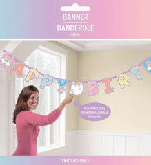 Unicorn Birthday Party Decorations Banner Personalize ANY age Balloons Bouquet