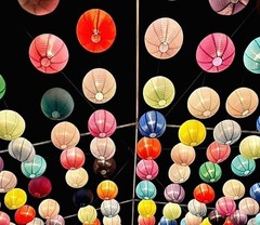 Stylish 6 pcs Paper Lantern Set – Rainbow Party Decorations for Any Occasion