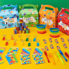 90PCS Building Block Birthday Party Favors Supplies Birthday decorations Goodie