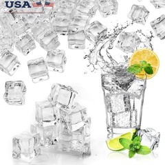 Acrylic Fake Ice Cubes 100pcs Non Toxic Decorative Party Props Wedding Fillers