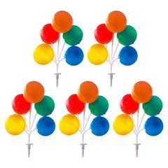 Multi-Color Plastic Balloon Cake Toppers, Mini Balloon Garland Reusable Decor…