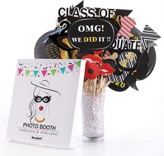 Graduation Photo Booth Props (50Count), Konsait Large Graduation Photo Props Cla