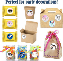 500 PCS Taekwondo Karate Stickers – Kung Fu Theme Party Supplies & Decorations