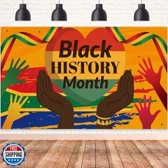 Black History Month Backdrop African American Black History Month Wall Poster…