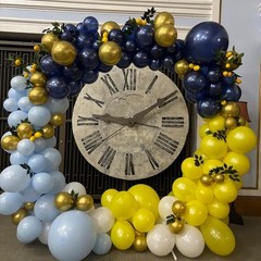 100 Pack 12 inch Navy Blue Latex Balloons – Round Dark Blue Balloons for Birt…