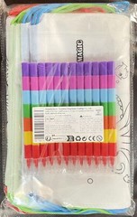 12 PCS colorable drawstring backpack for kids with 12 stackable crayons (7 co…