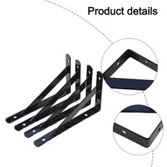 Heavily Built L Shaped Shelf Brackets Wall Mounted for Sturdy Shelf Support