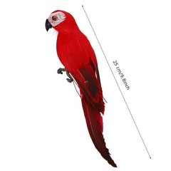 Simulation Feather Macaw Garden Home Decoration Fake Bird