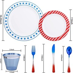 Independence Day Disposable Plates & Cutlery