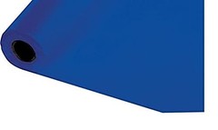 Creative Converting 100 X 40 Cobalt Blue Plastic Banquet Table Cover Roll-