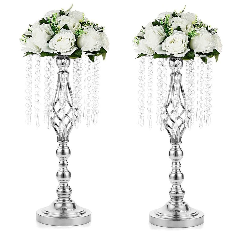 Wedding Table Flower Centerpiece Metal Floor Stand Vase 19.3 Inch