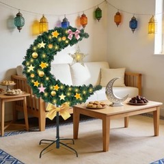3ft Lighted Ramadan Moon Tree Star Decorations Islamic