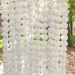 Artificial Marigold Flower Garlands Indian Wedding Decoration White String Lots