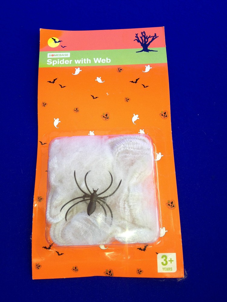 Spider with Web Halloween Fancy Dress Party Spooky Horror Stretchy