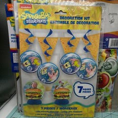 SpongeBob Squarepants Party Decorations Door Curtain, Table Decor, Hanging Decor