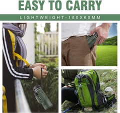 Birthday Gifts for Men Dad Him Husband Teen, 10×42 Compact Monocular Telescop…
