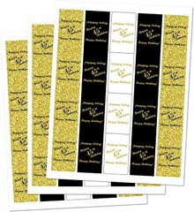 45th Birthday Miniatures Candy Bar Wrapper, (Set of 60) CANDY NOT INCLUDED
